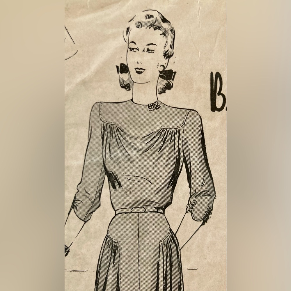 Butterick Vintage 1940’s Fabulous Dress Sewing Pattern